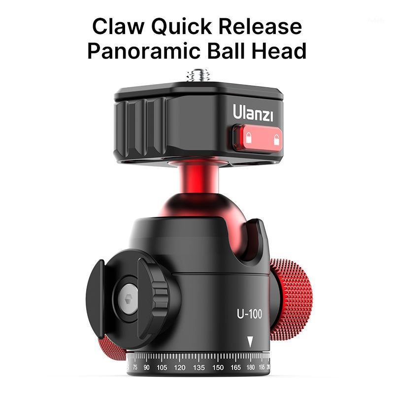 

Ulanzi U-100 Quick Release Ballhead Tripod Mount for DSLR Accessories With Cold Shoe for LED Light DSLR Gimbal Slider Camera1