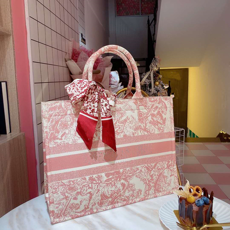 

Printing New Female Bag Large Canvas Bag 2020 Handbags High Quality Beach Girls Shoulder Bags For Women Handbag, Red