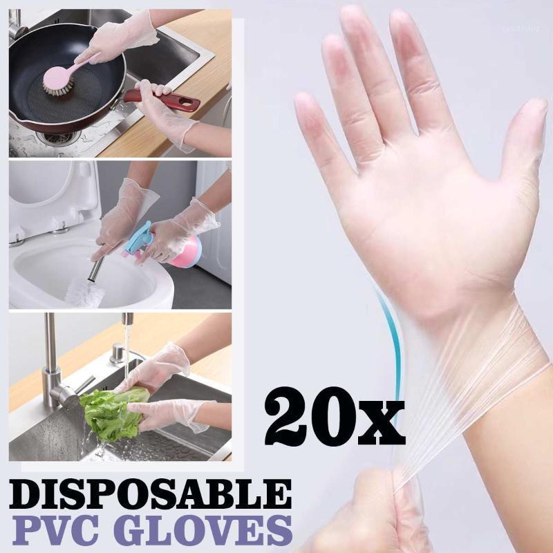 

20PCS S/M/L PVC Disposable Gloves Latex Home Cleaning Cooking Disposable Gloves Work Tools Household Cleaning Products1