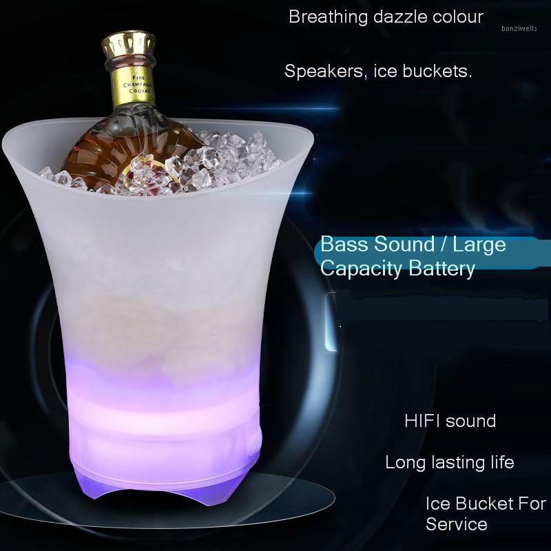 

Party Speaker Led Sound 7 Color Gradien Night Light For Beach Outdoor Ice Bucets Light Ice Bucket Wireless Bluetooth Speaker1