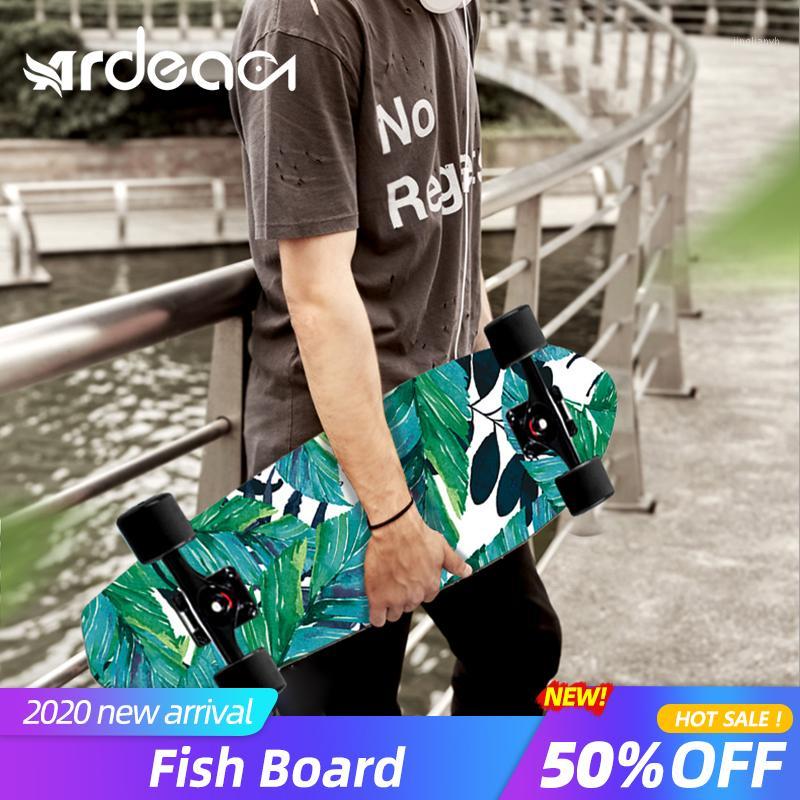 

Fish Board 58*14cm/23in Mini FishBoard Cruiser Rocket Skateboard Banana Skate board Boy and Girl Outdoor Sport Scooer1, Ms501-03