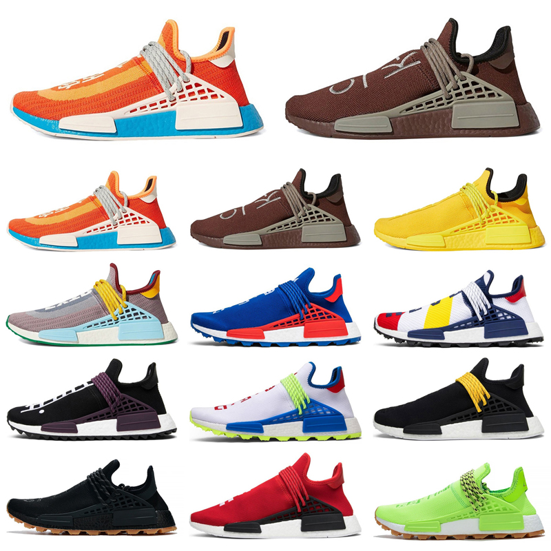 

human race pharrell williams men women Outdoor shoes metallic solar pack red nerd blue nobel ink infinite species mens sneakers, As photo 1