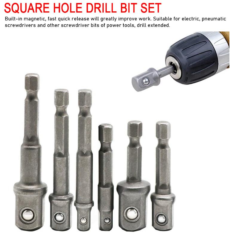 

3pcs Hex Shank Wrench Drive Power Drill Socket Drill Adapter Socket Extension Bit Adaptor Set 1/4 3/8 1/2 Screwdriver Tools