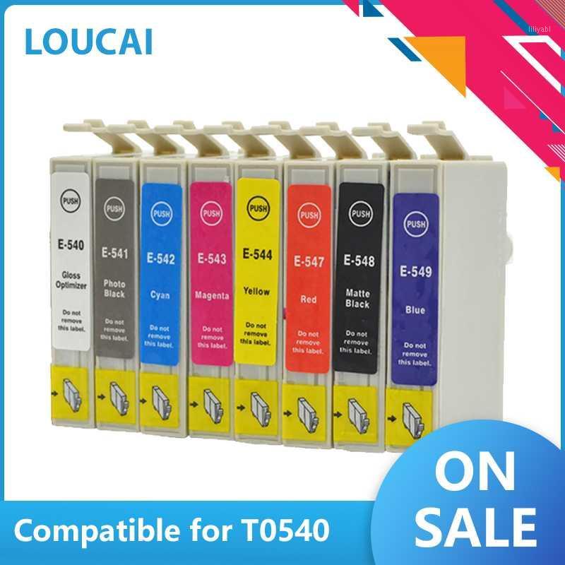 

T0540 Ink Cartridge T0540 T0541 T0542 T0543 T0544 T0547 T0548 T0549 inkjet Printer for Stylus Photo R800 R1800 with chip1