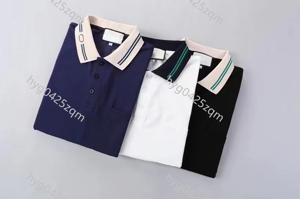 

2021FF Italy Mens Designer Polo Shirts Man High Street Embroidery Garter Snakes Little Bee Printing Brands Top Quality Cottom Clothing Tees