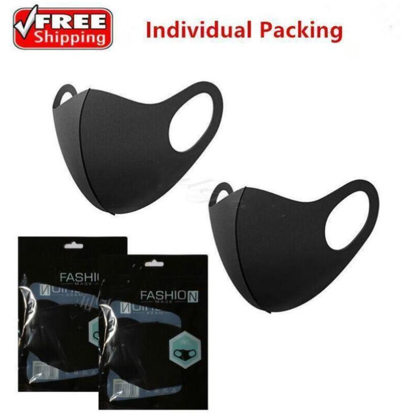 

Designer Washable Protective Face Masks Black Cotton Reusable Adult Kids Anti Dust Cycling Mouth Mask Children Cloth Masks, Multi