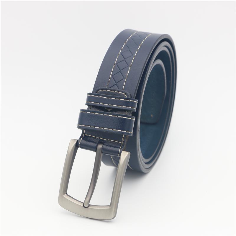 

Belts Genuine Leather Belt Male Black/Blue/Coffee/Green Men With Alloy Buckle Man Strap Length 90-125CM
