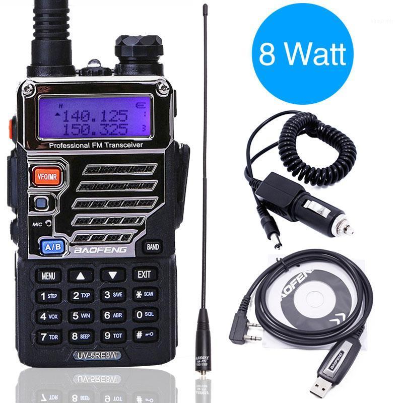 

BaoFeng UV-5RE 8W walkie talkie 10km long range HIGH POWER Handheld 1800mah Battery cb HAM upgrade of UV 5RE portable Radio1