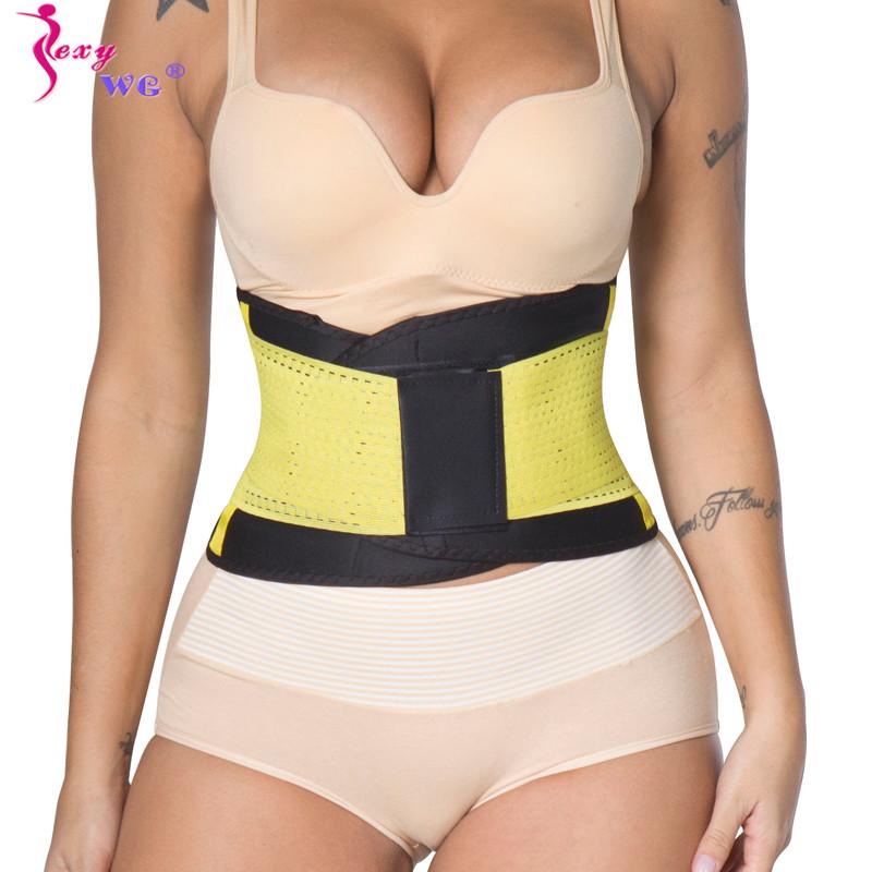 

SEXYWG Waist Trainer Body Shaper Corset Women Slimming Tummy Control Strap Shapewear Faja Belly Compression Trimmer Belt Tops, Blue