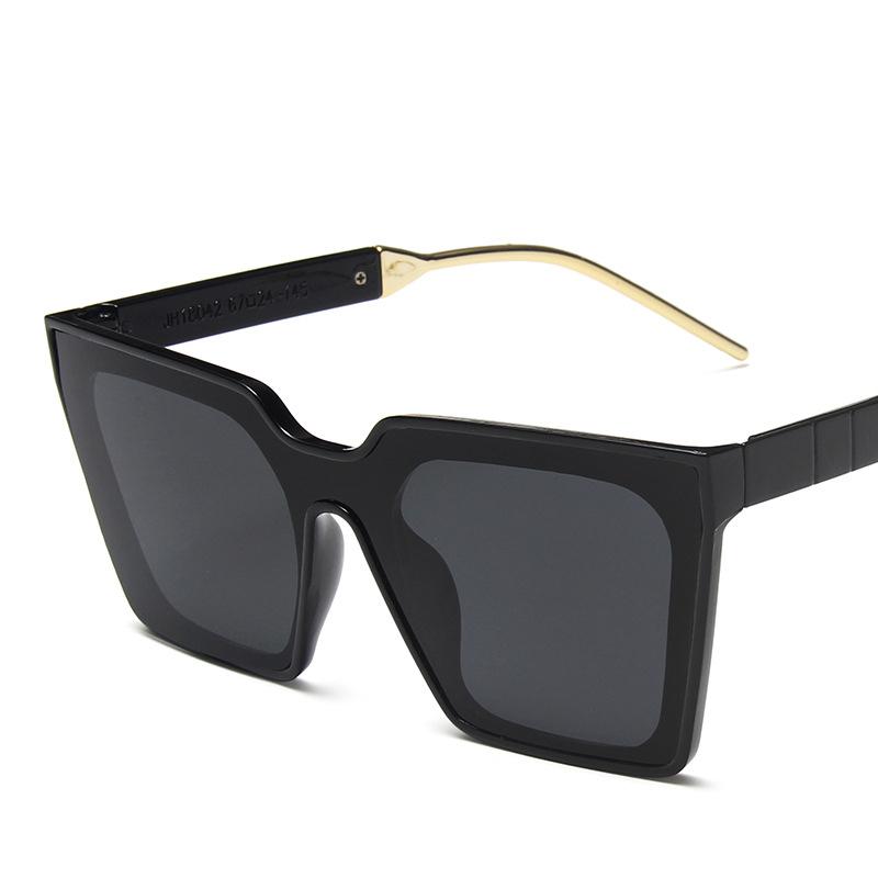 

Sunglasses PC One-piece Big Frame Women Square Retro Wild Personality Street Shooting Glasses