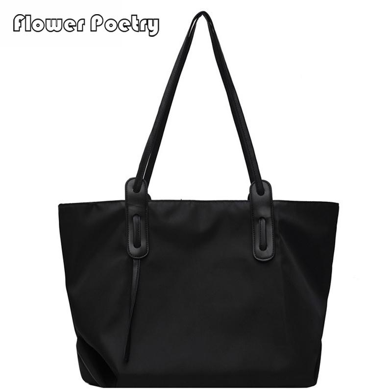 

New Women Shoulder Bag Large Capacity Female Tote Handbag Fashion Solid Designer High Quality Girls Handbags Bolsas Sac 2020, Black