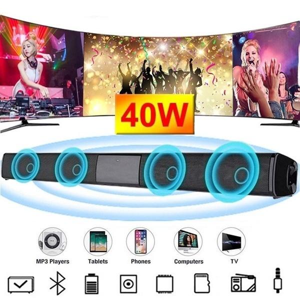 

Wall-mounted Wireless Bluetooth Soundbar Stereo Speaker Home Theater TV Strong Bass Sound Bar with Remote Control