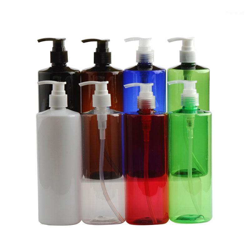 

Storage Bottles & Jars White Black Amber Clear 500ml 12pcs Plastic Shampoo Empty Lotion Container Foam Pressed Pump Bottle For Soap Shower G