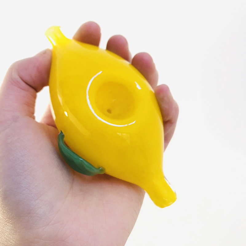 

High-quality glass pipes are sold directly from the factory, yellow lemons are hot-selling, can be used as decorative ornaments, free shippi