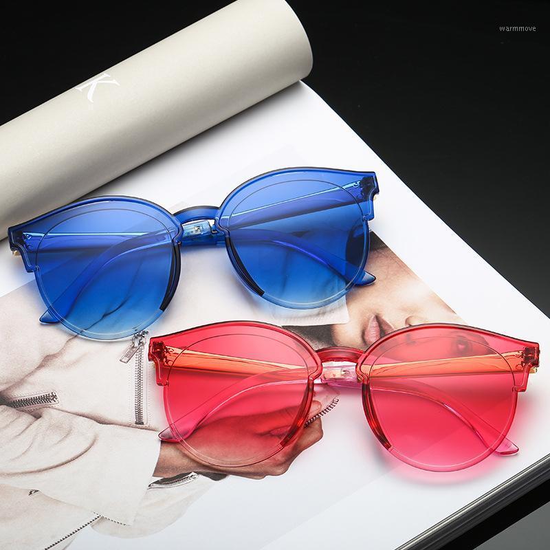 

Large frame duplex plastic personality one-piece women's sunglasses ocean piece frameless clear jelly color sunglasses1