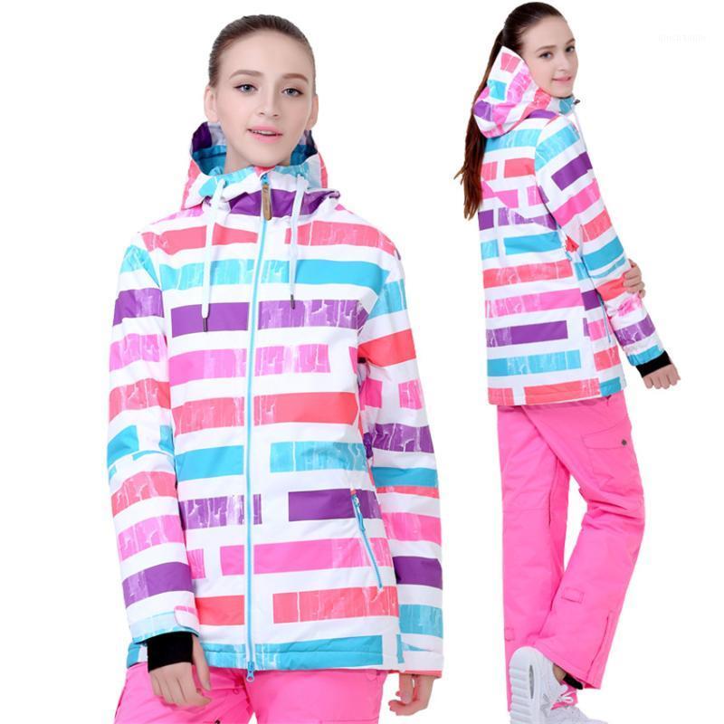 

Gsou Snow ski jacket waterproof breathable thicker warm winter outdoor ski clothes + trousers free shopping1, Colour 3