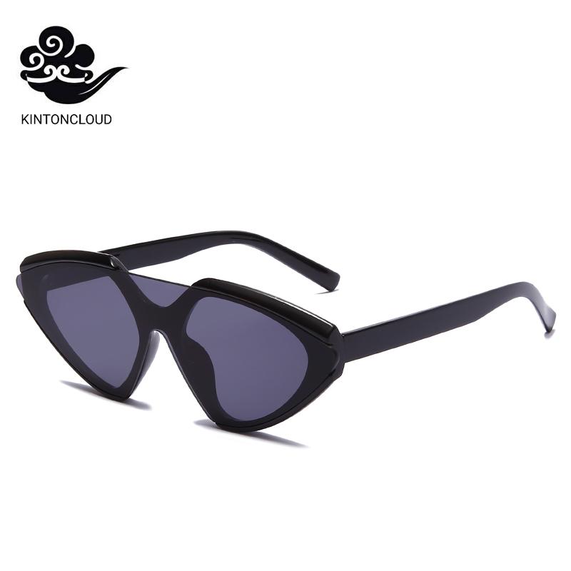 

Sunglasses 2021 Triangle Wholesale Cat Eye Small Eyewear UV400 Green Len Women Girls Custom ZHE