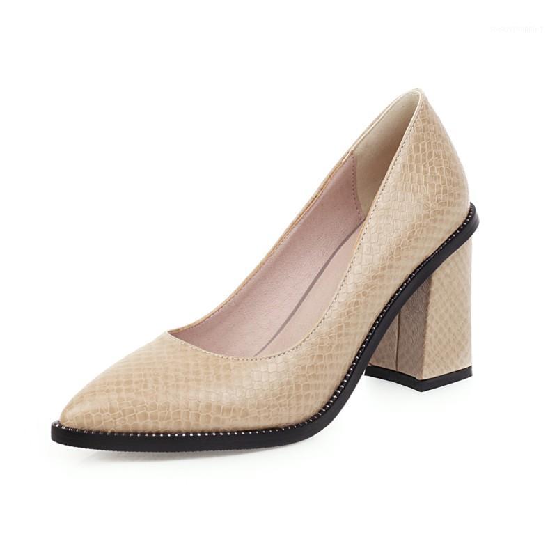 

Big Size Pointy personality shoes ladies high heels women shoes woman pumps1, Beige