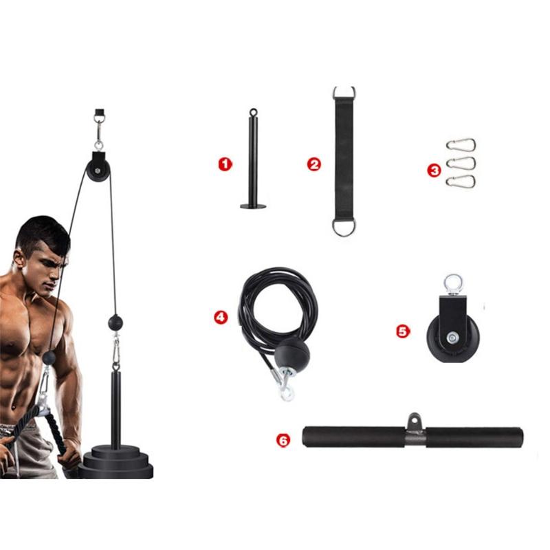 

Pulley Rope DIY High Pull Down Arm Strength Triceps Muscle Exercises Home Fitness Kit Training Attachment Pulldown Heavy