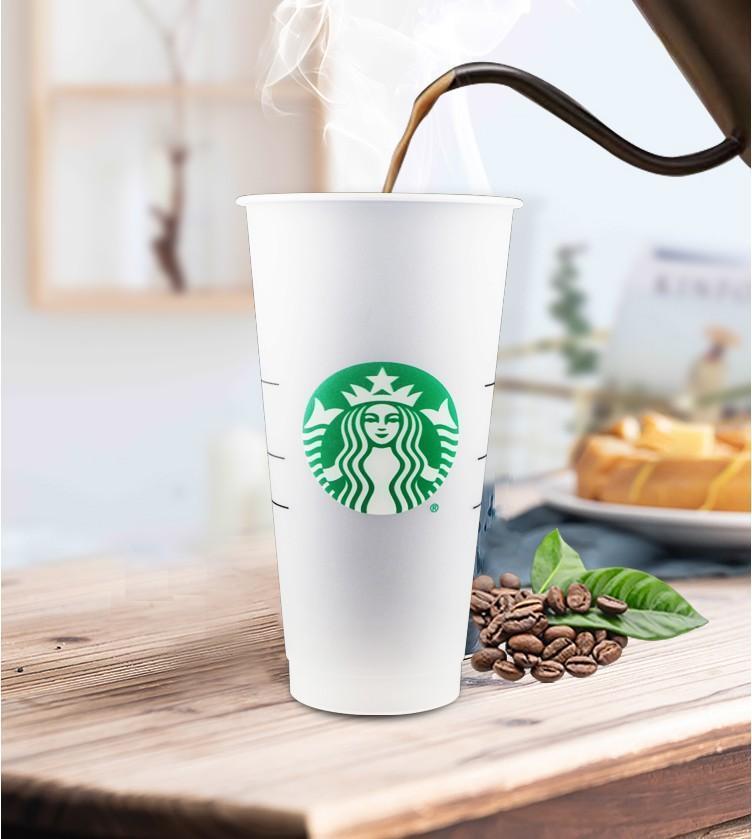 

24oz Tumblers Plastic Drinking Juice Cup With Lip And Straw Magic Coffee Mug Costom Starbucks plastic Transparent cup, As pic