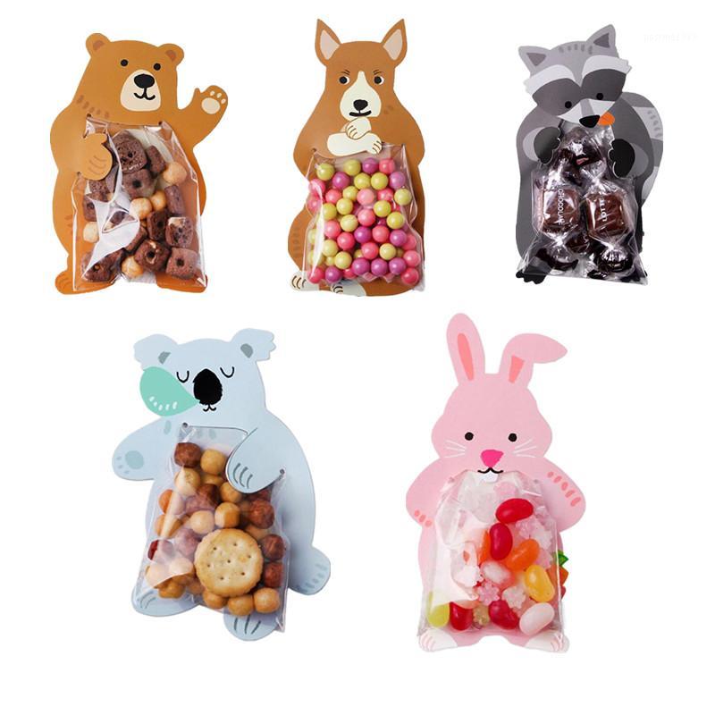 

10pcs/lot Cute Animal Koala Bear Bags Cookie Bags Gift Greeting Cards Baby Shower Birthday Party Candy Box1