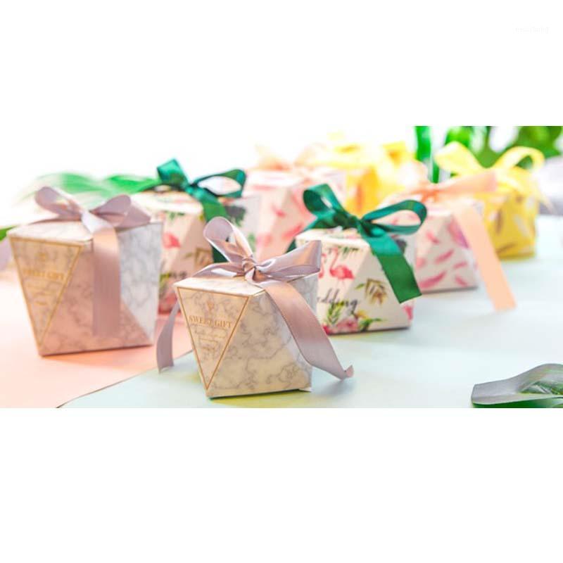

Shape Shower Wedding Boxes Thanks Bags Marble Gifts Event Paper Pink Multicolor Birthday Baby Christmas Red Decoration Bule1