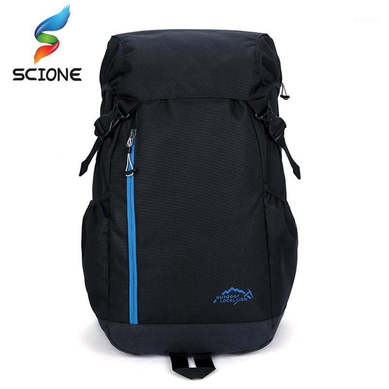 

Unisex Backpack Outdoor Sports Bags Mountain Climbing Camping Trekking Nylon Backpacks Bicycle Rucksack Travel Bag Knapsack DS081, Black