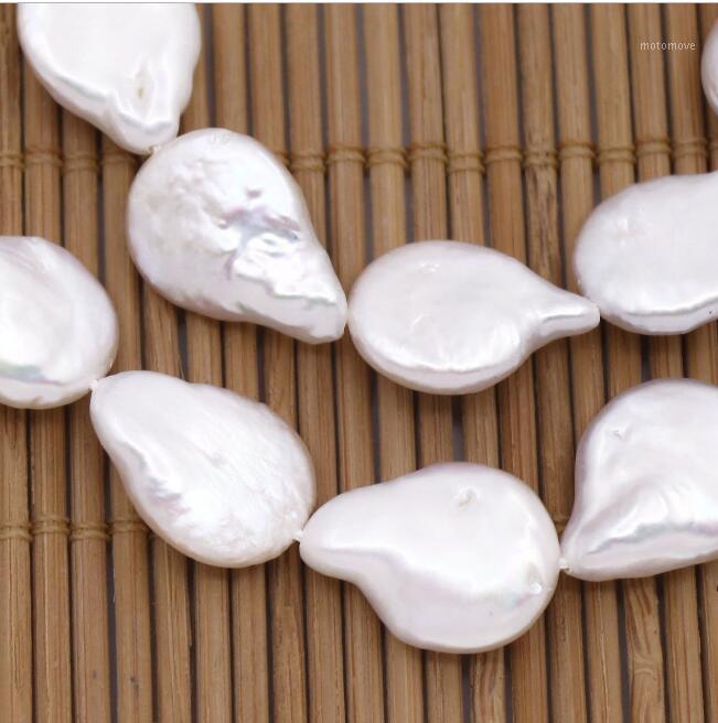 

Natural White Pearl 12-16mm Drop Loose Beads Jewelry necklace 18" 36"1