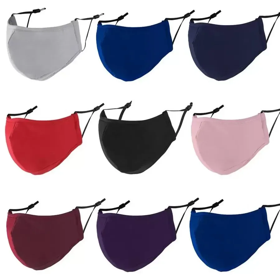 

Face Mask 3-layer Cotton Fashion Designers Face Masks Adult Breathable Black Washable Anti-haze PM2.5 Facemask for men women 0214