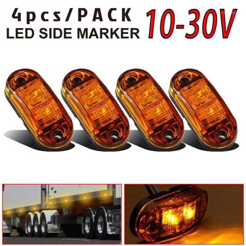 

Emergency Lights Front Marker Indicator Light LED Side 4 Pcs Accessories Lamps Lighting Trailers Truck