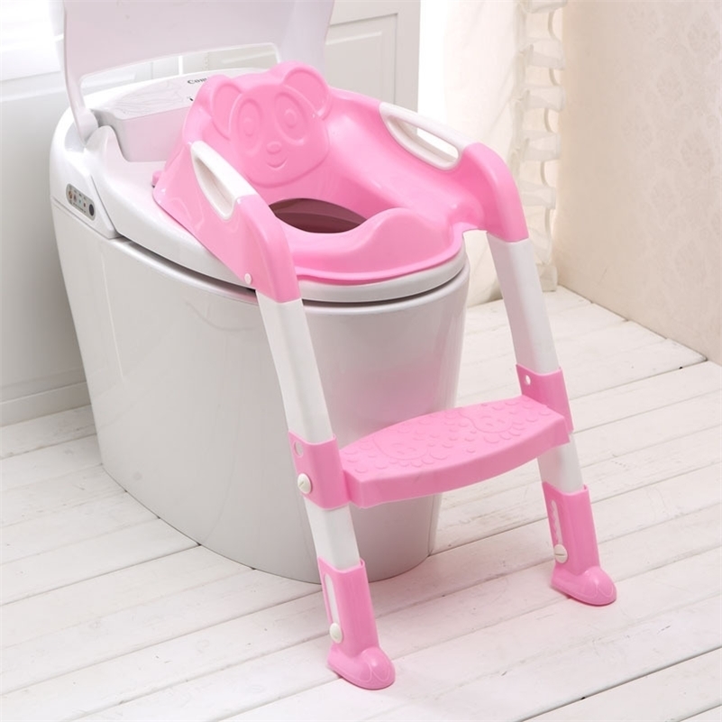 

2 Colors Folding Baby Potty Infant Kids Toilet Training Seat with Adjustable Ladder Portable Urinal Potty Training Seat Children 201117, By02-blue
