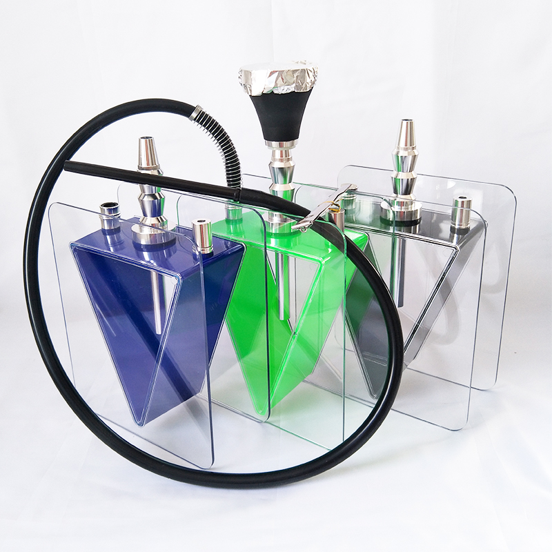 

New Arab 3 Colors Acrylic Hookah Set Silicone Hose Hookah Shisha Pipe Chicha Narguile Smoking Tool Accessories Christmas Gifts