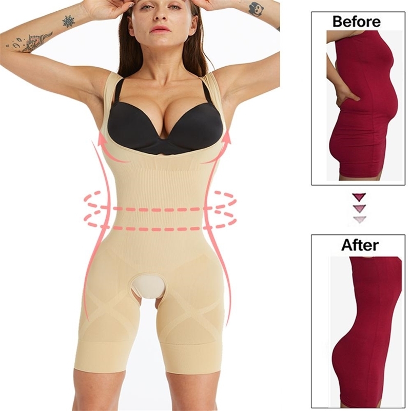

Waist trainer corrective underwear shapewear corset for slimming cincher body shaper women butt lifter tummy shaper spanx ass LJ201209, Gray