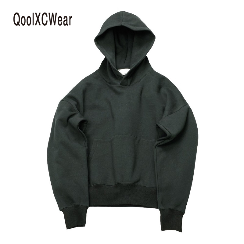 

good quality nice hip hop hoodies fleece WARM winter mens hoodie sweatshirt swag solid Olive pullover, Black