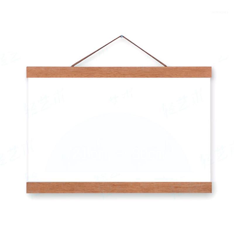 

Crafts Wood Structure Gift Prints Artwork Wall Magnetic Hanging Hanger Photo Frame DIY Picture Home Decoration Scroll1