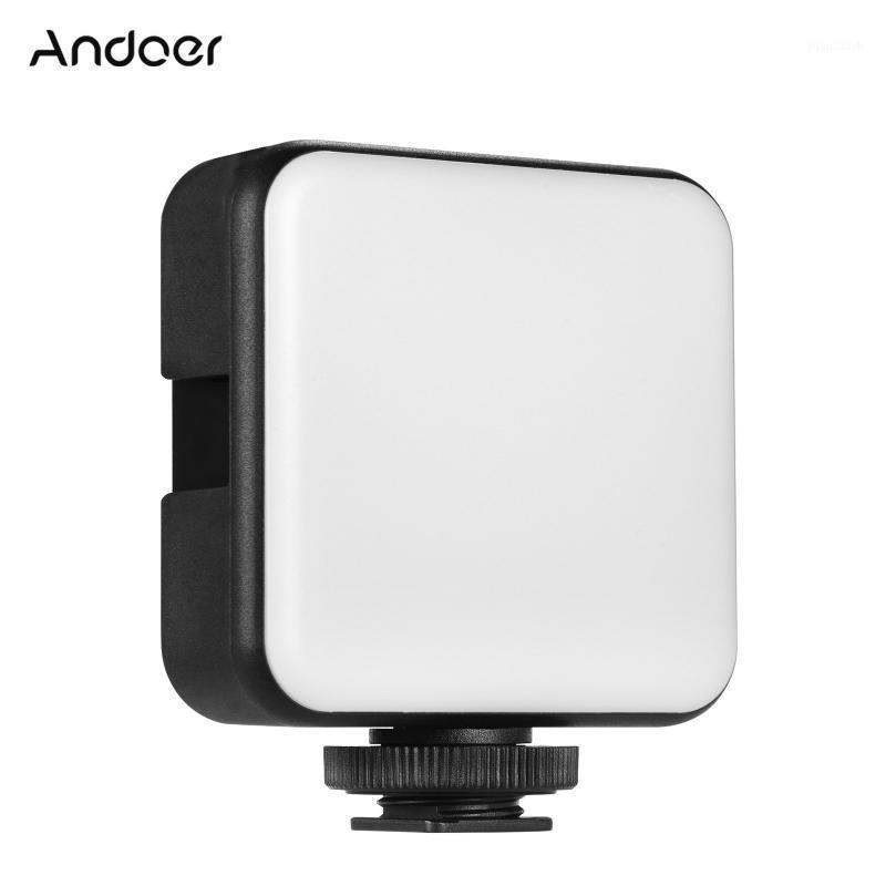 

Andoer W36 Mini Video LED Light 5600K Dimmable 4W Type-C Built-In Rechargeable Battery with 3 Cold Shoe Mounts Photography Lamp1