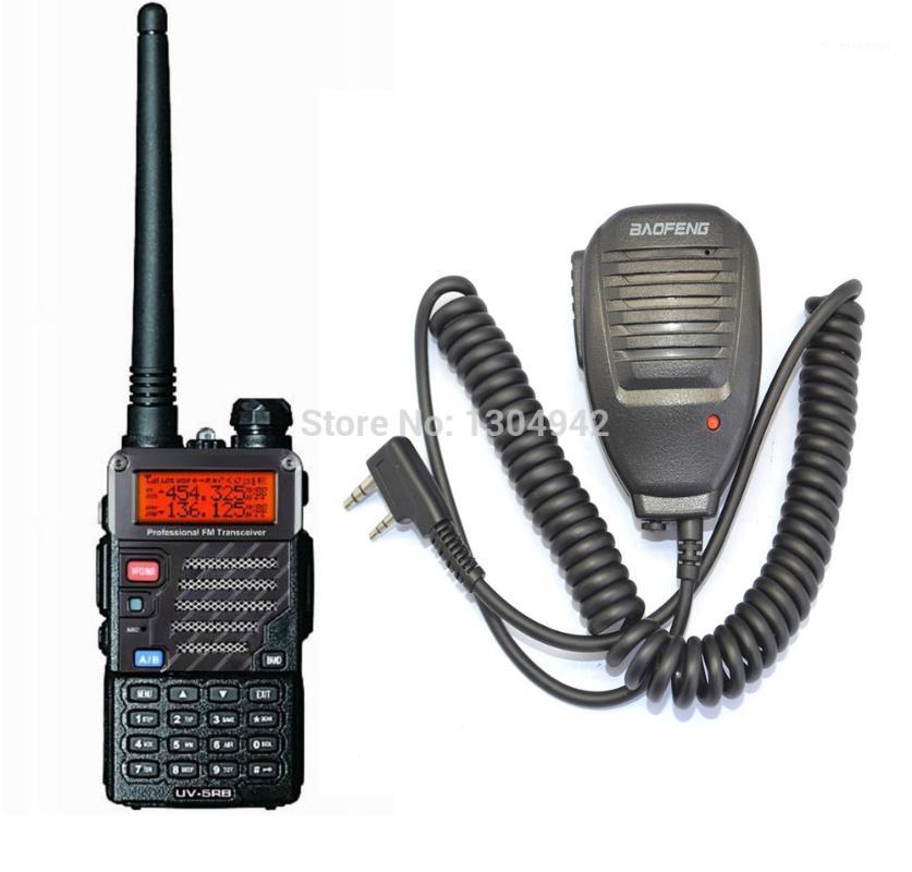 

BAOFENG UV-5RB VHF/UHF Dual Band ham Walkie Talkie +BaoFeng Speaker Mic Handy Hunting Radio Receiver With Headfone1