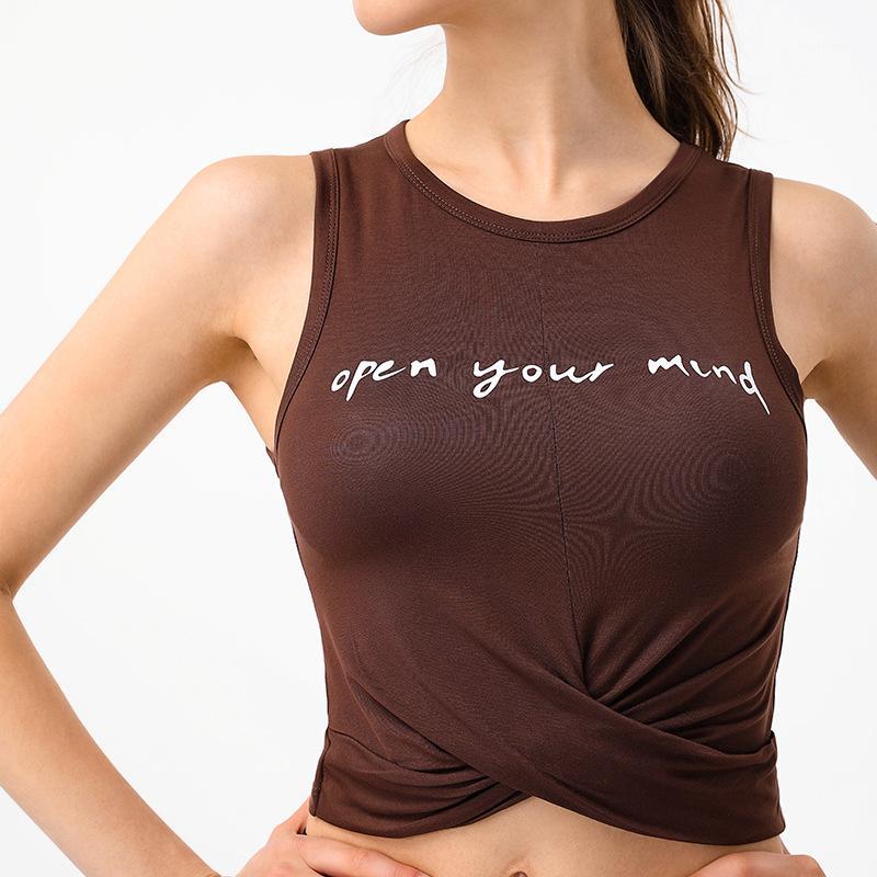

Gym Tank Top Women Yoga Crop Top Sports T Shirt Sleeveless Yoga Tank Women Cross Bandage Sport Fitness Sport Vest1, Black