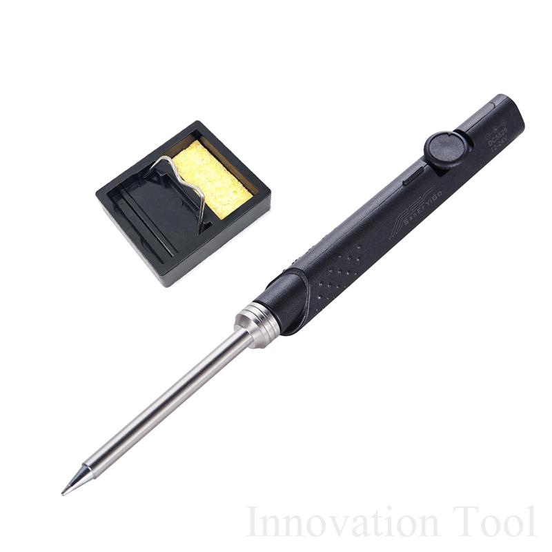 

SH72 65W Mini Electric Soldering Iron Adjustable Temperature Portable Solder Welding Station DC 12V-24V Input 220-400 Degree T12