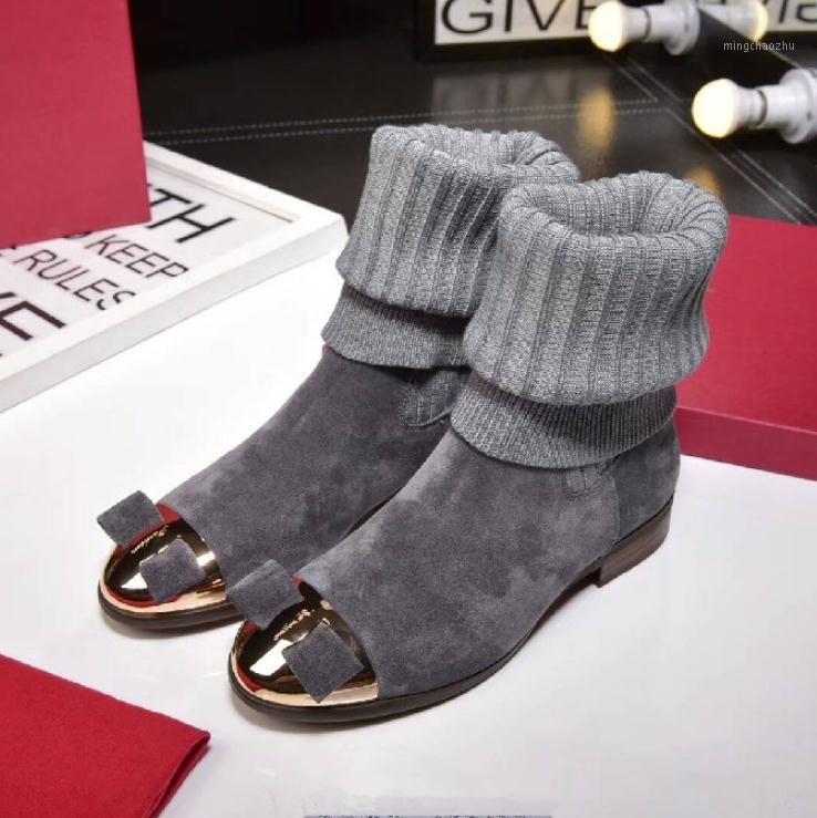 

Knitting Boots Women Mid-Calf Bota Feminina Winter Botas Mujer Crystal Shoes Women Elastic Botines Mujer 2020 Zapatos De1, As pic