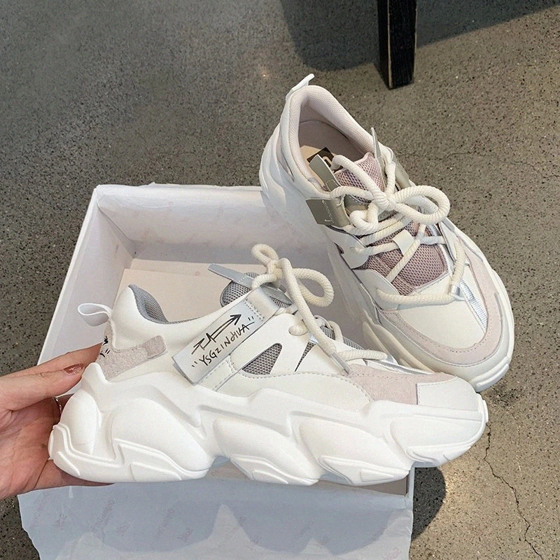 

NAUSK Chunky Sneakers Designer Shoes Casual Fashion Woman Breathable Mesh Shoes Footwear Trainers Woman Vulcanize Shoes #7z1O