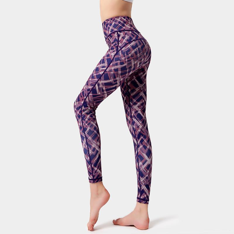 

Yoga Gym Leggings High Waist Print Sport Running Jogging Workout Tights Sportwear Fitness Womens Sexy Yoga Pants XL1, Hk286
