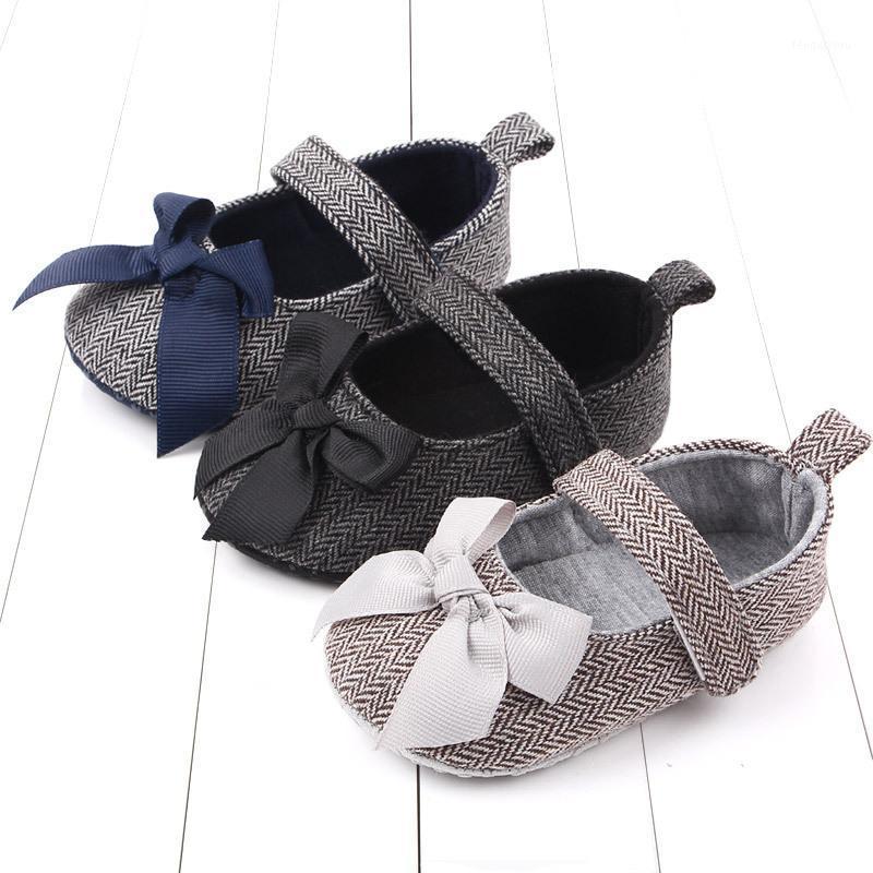 

Baby Girl First Walkers Soft Sole Bow Knot Children Footwear Mary Jane Flats Non-Slip Infant Prewalker Newborn Training Shoes1, Black