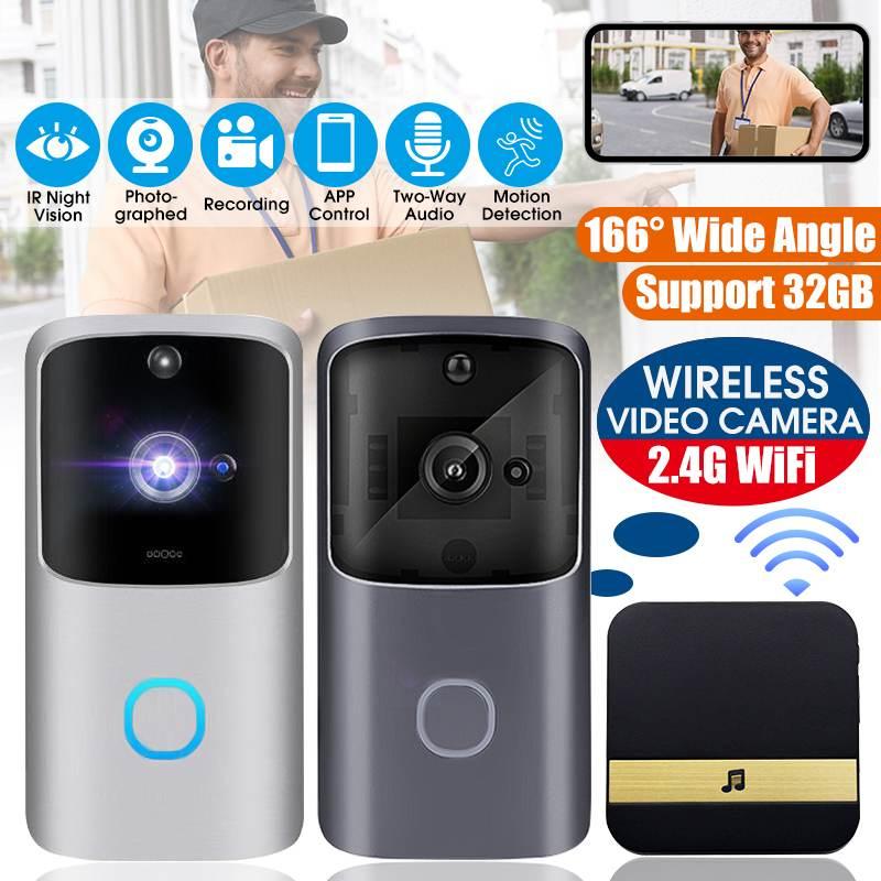 

WIFI Doorbell Smart Home Wireless Phone Door Bell Camera Security Video Intercom 1080P HD IR Night Vision For Apartments