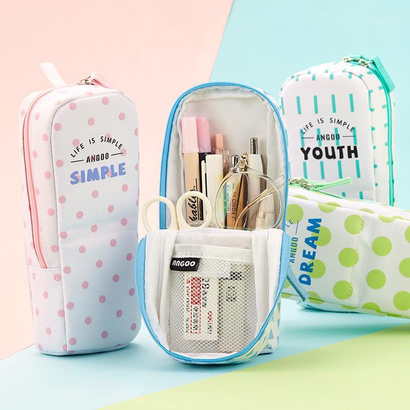 

Standable Pencil Case Fabric Multifunction Pen Bags Pen Box School Supplies Stationery Student Office Supplies Pencil Bag1
