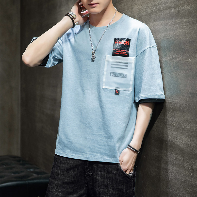 

2021 Fashion Summer Short t Shirt Brand Cotton Comfortable Male T-shirt Print Tshirt Men Clothing 03bo, White