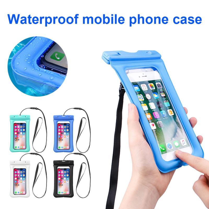 

Waterproof Phone Pouch Drift Diving Swimming Bag Underwater Dry Bag Case Cover For Phone Water Sports Beach Pool Skiing 6 Inch