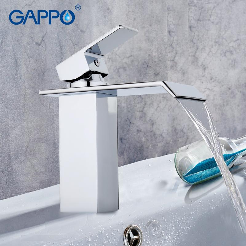

GAPPO Basin Faucets chrome waterfall sink faucet mixer bathroom Basin sink mixer taps water armatur deck mounted