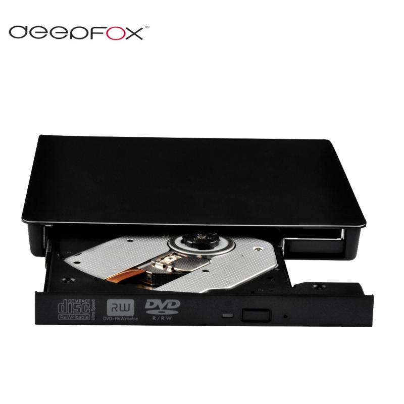 

Deepfox External Slim USB 2.0 DVD-RW/CD-RW DVD Burner Recorder CD DVD ROM Writer Optical Drive For Laptop Tablets PC