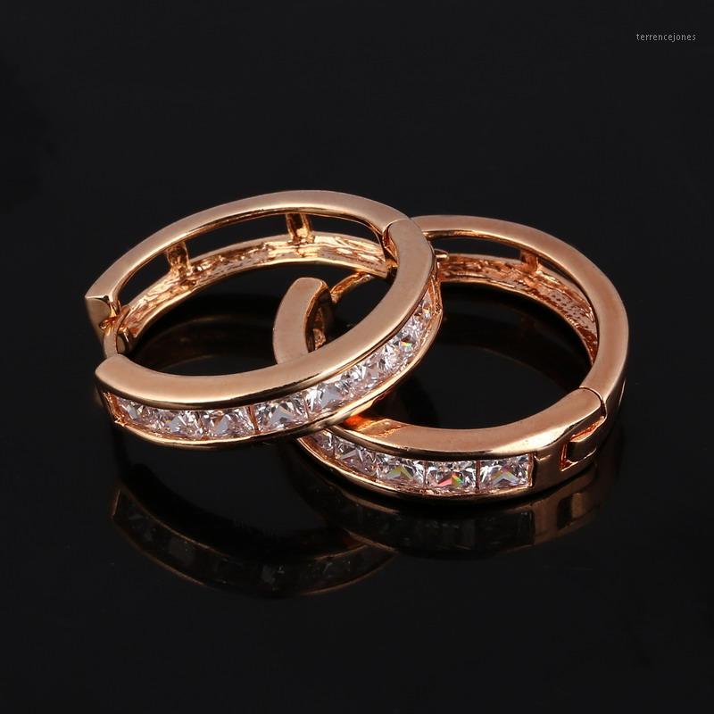

Hoop & Huggie MINHIN Gold Round Big Earrings Zircon Jewelry For Women Luxury Wedding Engagement Gift1